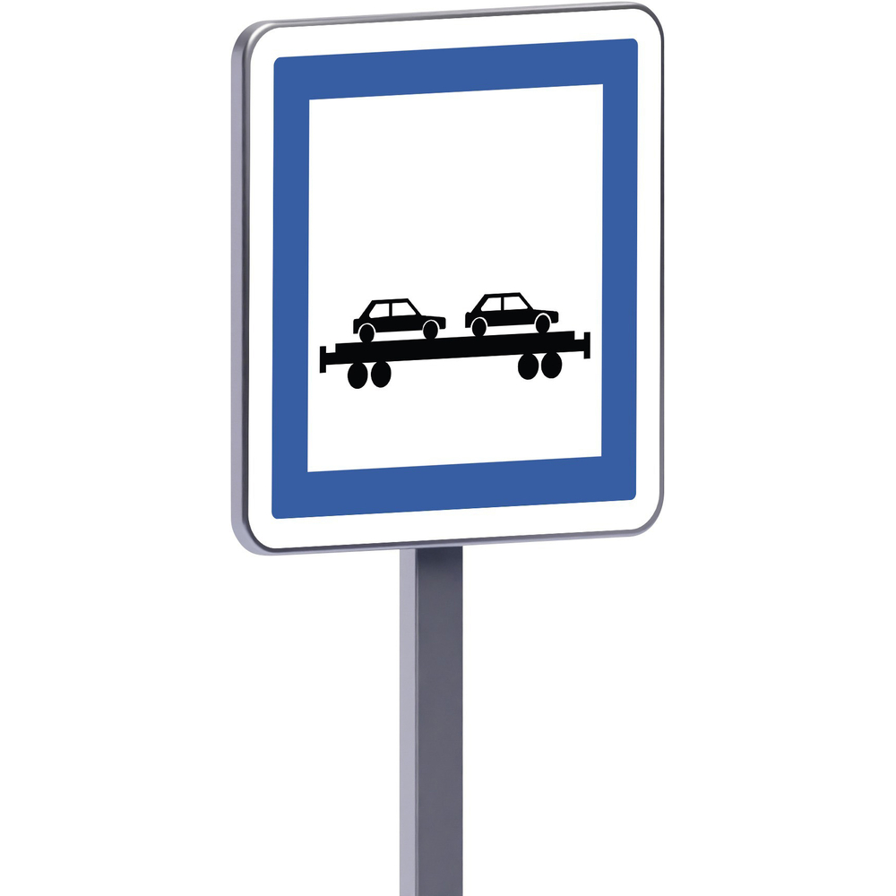 Panneau permanent Ce8 700x700 c1 gare auto - train TALIAPLAST - 528414