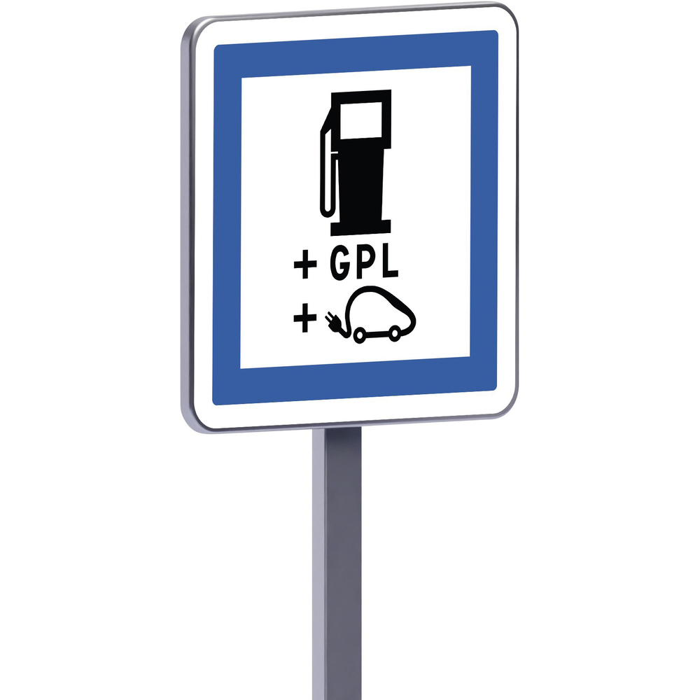 Panneau permanent Ce15h 700x700 c2 distribution de carburant gpl recharge électriques TALIAPLAST - 528472