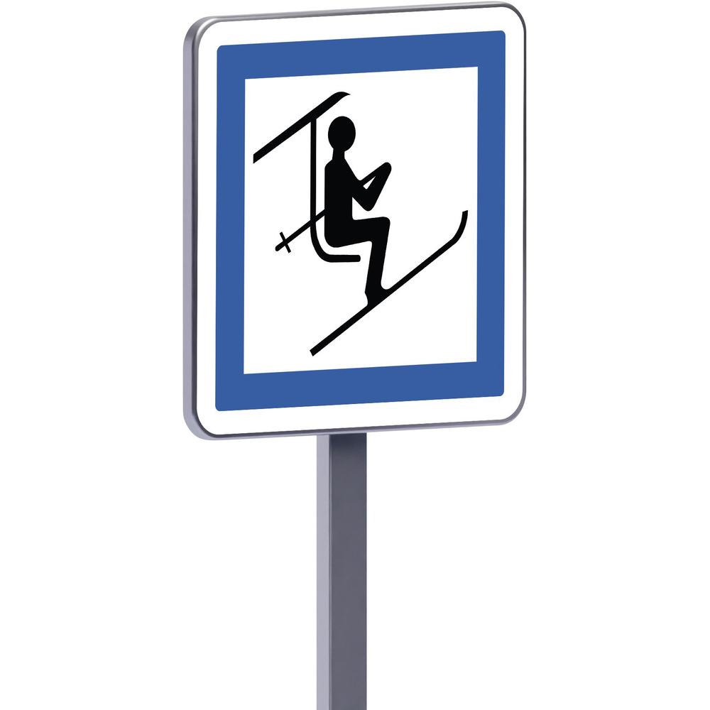 Panneau permanent Ce20b 700x700 c2 point de départ d'un télésiège ou d'une télécabine TALIAPLAST - 528480