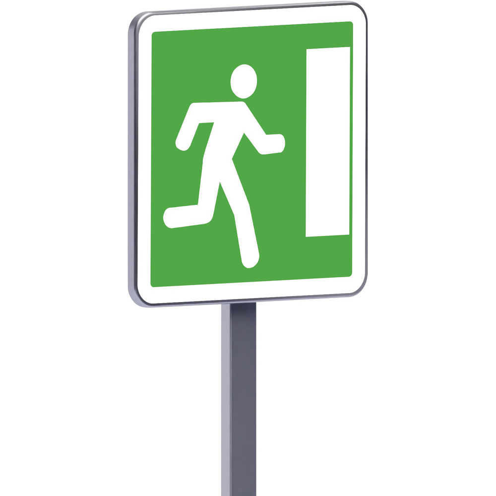 Panneau permanent Ce30a 700x700 c2 issue de secours vers la droite TALIAPLAST - 528490