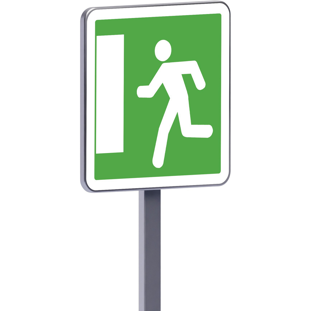 Panneau permanent Ce30b 700x700 c2 issue de secours vers la gauche TALIAPLAST - 528491