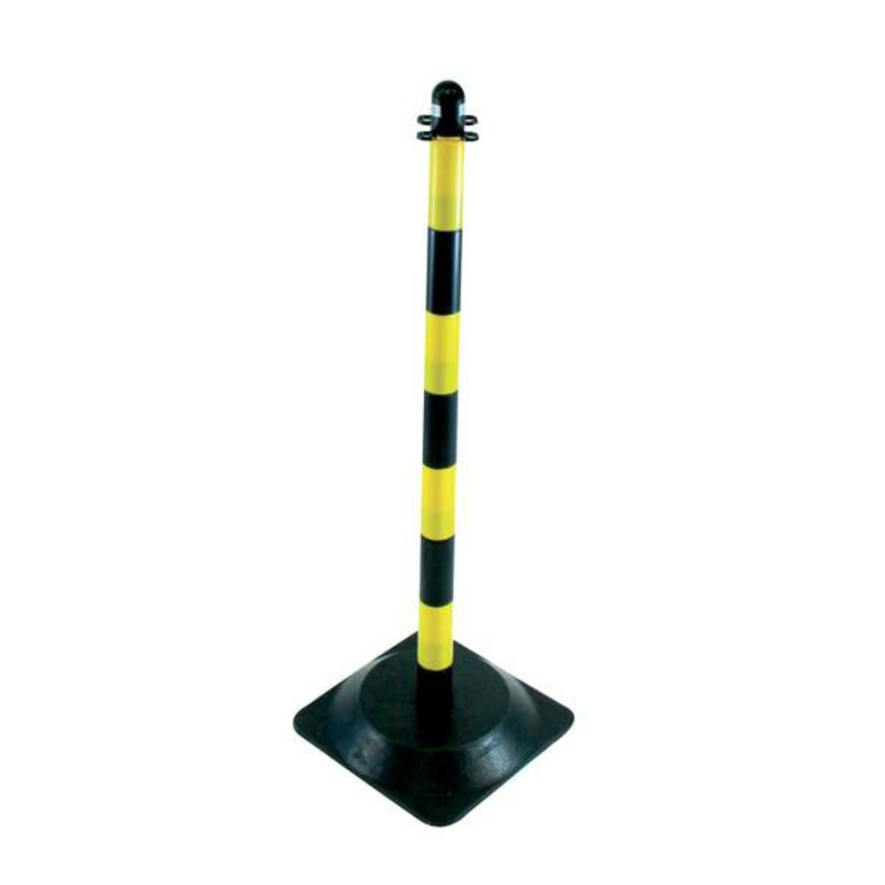 POTEAU DE SUPPORT (H90CM) LEST (2,800KG) JAUNE/NOIR TALIAPLAST - 530302