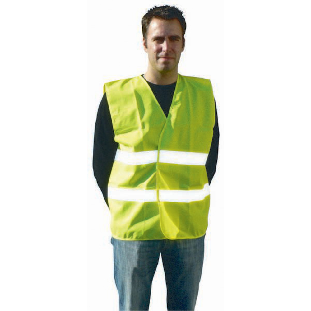 GILET JAUNE CLASSE 2 DOUBLE CEINTURE TALIAPLAST - 550553