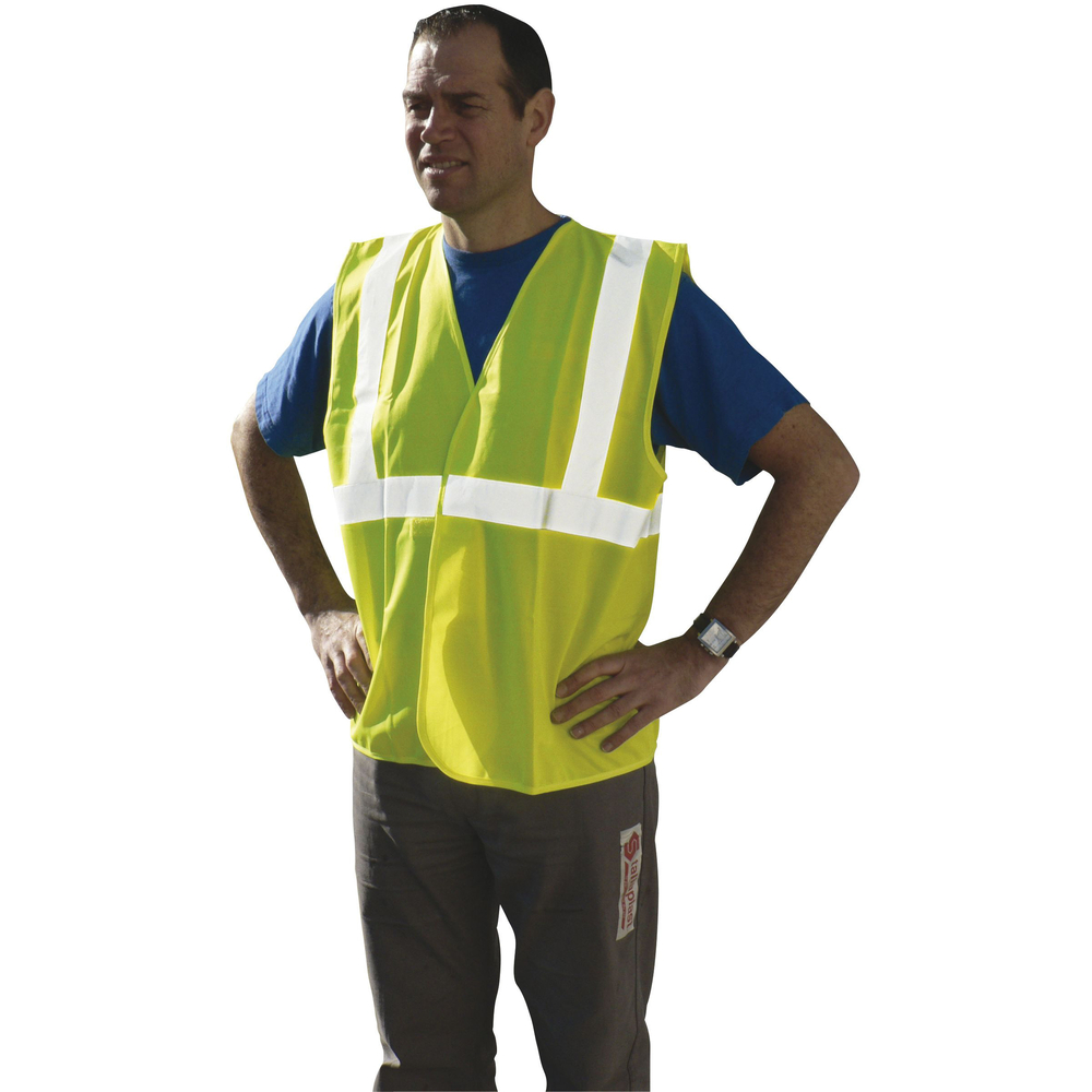 Gilet de signalisation classe 2 jaune fluo taille unique TALIAPLAST- 550554