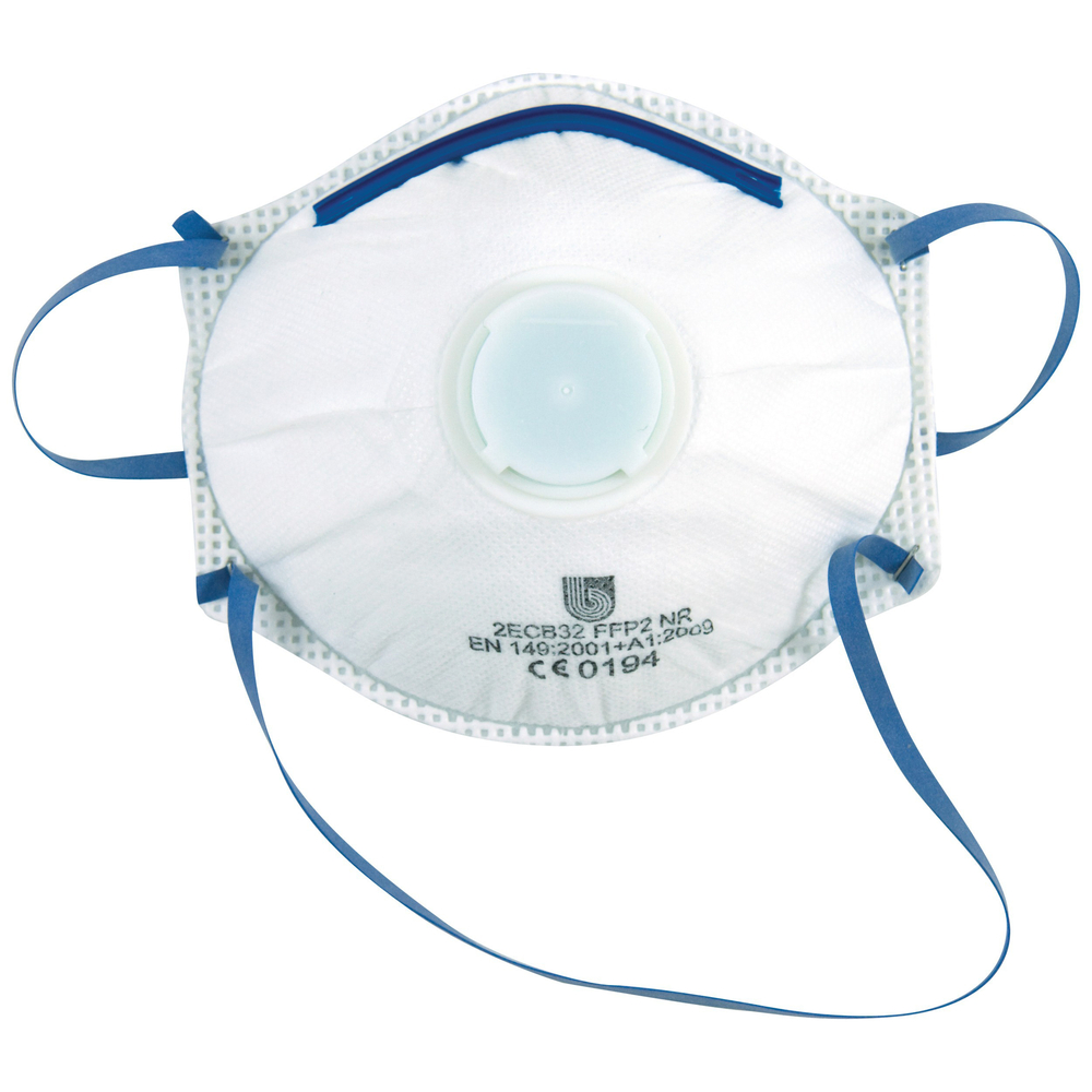 Masque ffp2(sl) valve anti-poussieres bte de 10