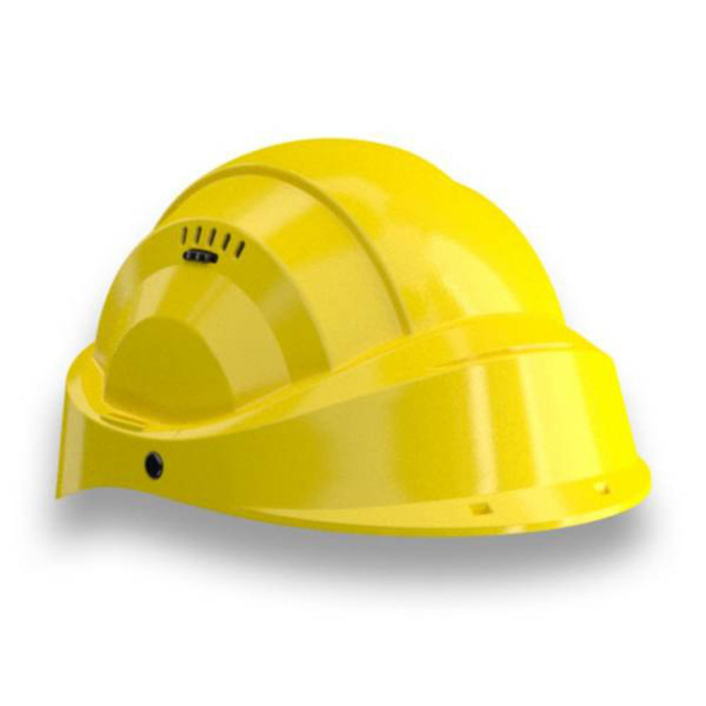 CASQUE 'ORIZON' JAUNE VISIERE JAUNE TALIAPLAST - 563522