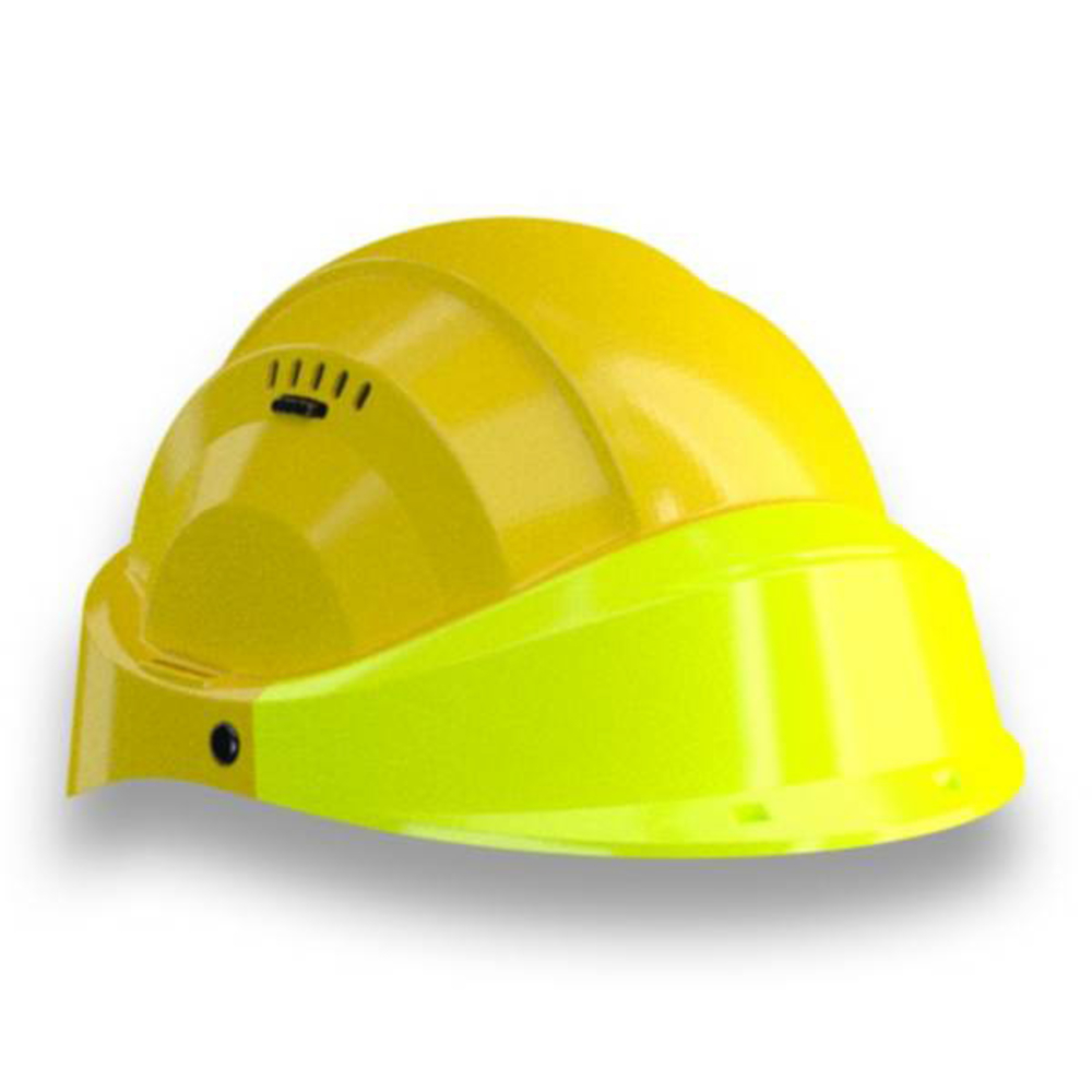 CASQUE 'ORIZON' JAUNE VISIERE FLUO JAUNE TALIAPLAST - 563527