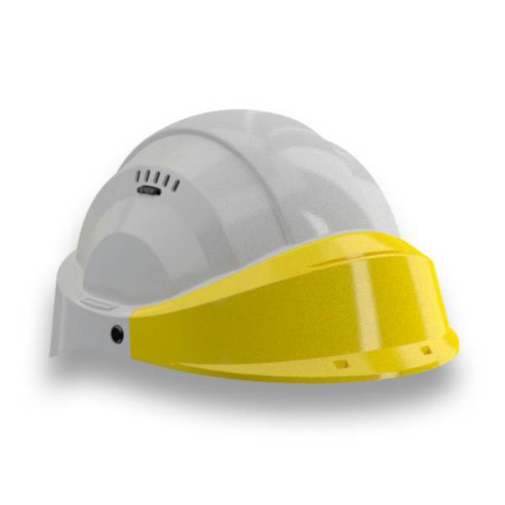CASQUE 'ORIZON' GRIS VISIERE JAUNE TALIAPLAST - 563582