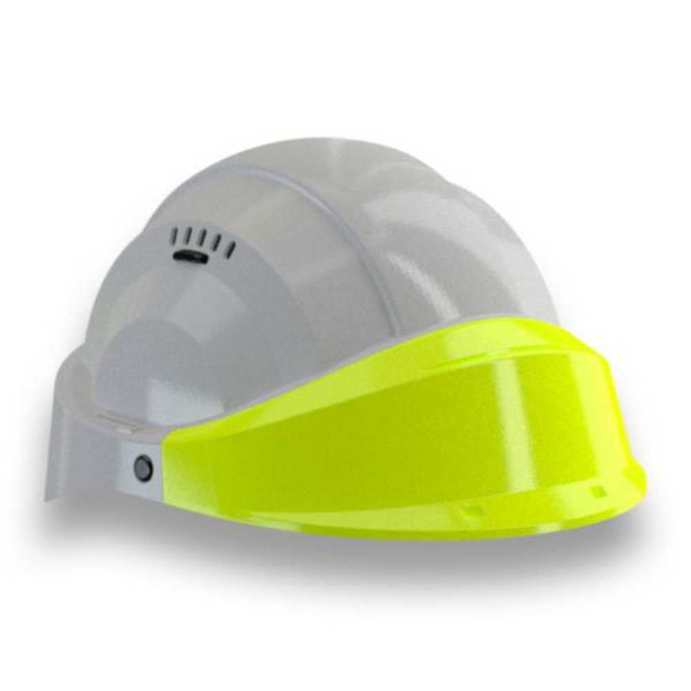 CASQUE 'ORIZON' GRIS VISIERE FLUO JAUNE TALIAPLAST - 563587
