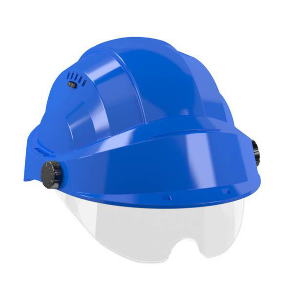 CASQUE 'ORIZON' BLEU VISIERE BLEUE AVEC LUNETTE TALIAPLAST - 563744