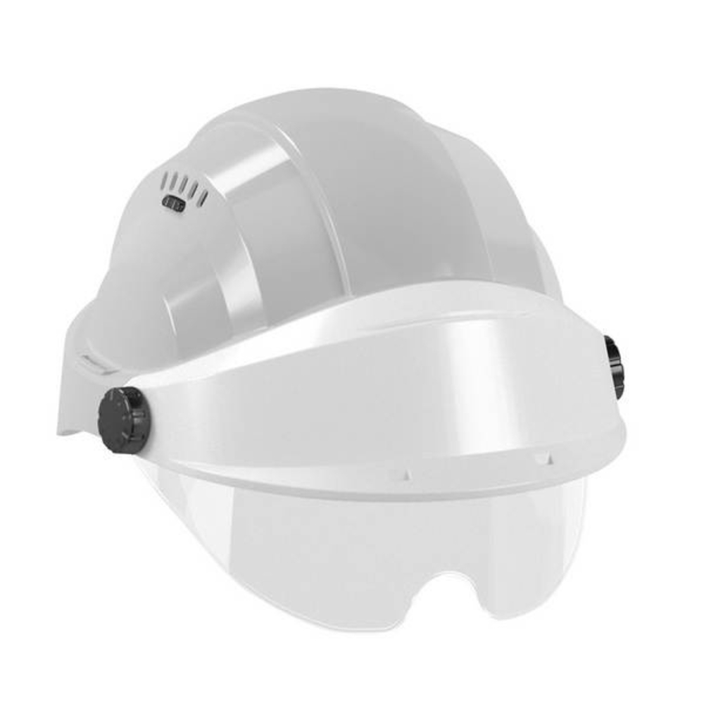 CASQUE 'ORIZON' GRIS VISIERE BLANCHE AVEC LUNETTE TALIAPLAST - 563781