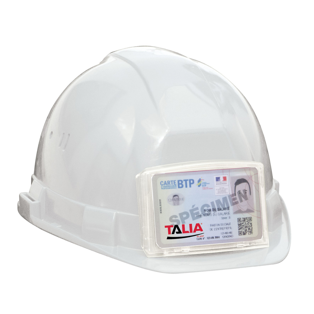 CASQUE OCEANIC BLANC RB40 AVEC PORTE BADGE TALIAPLAST - 564471