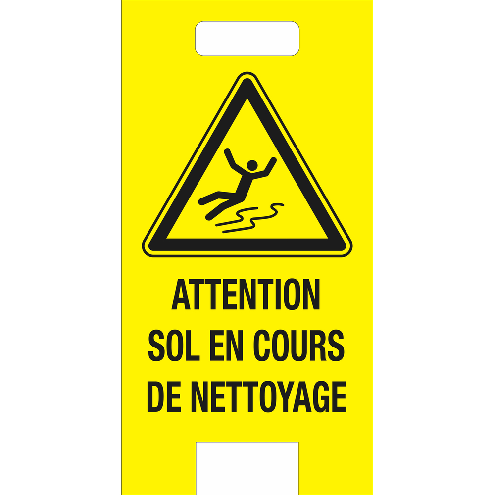Chevalet de signalisation de danger 'Attention sol en cours de nettoyage' TALIAPLAST - 620053