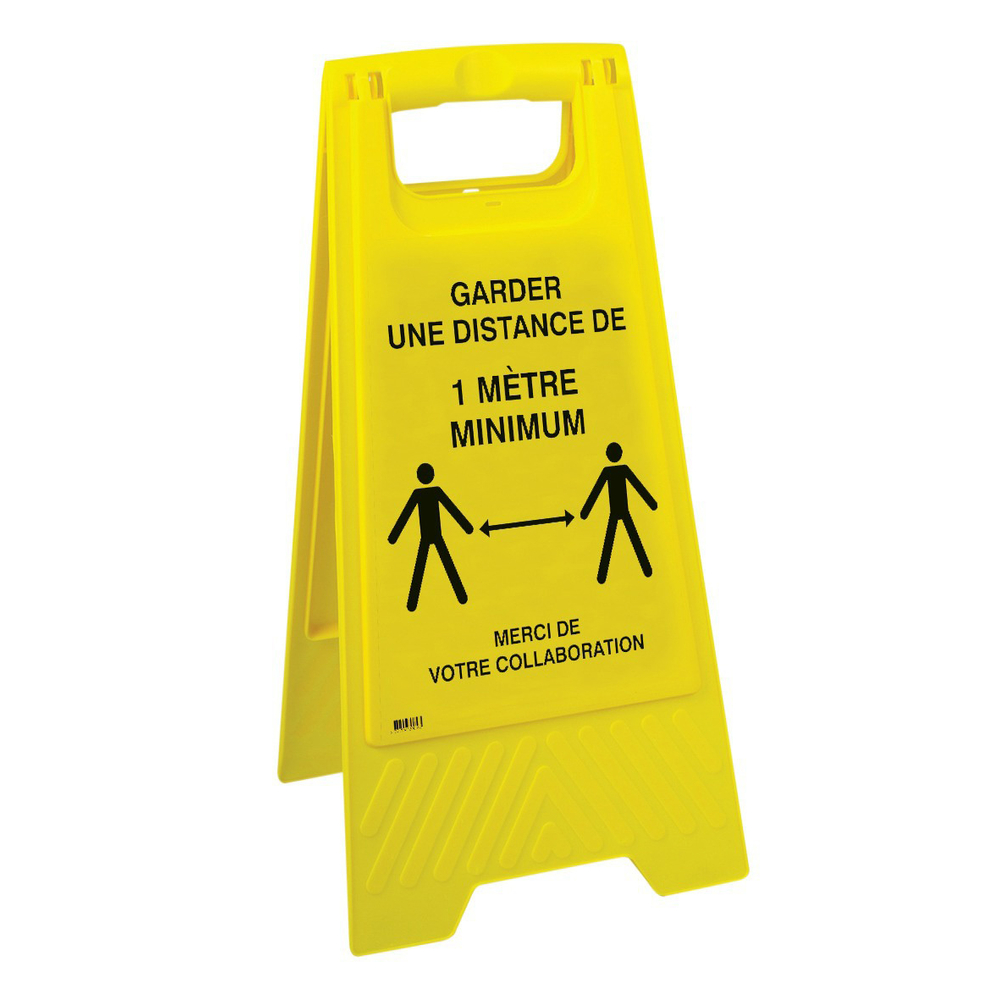SIGNALETIQUE DIVERSE Chevalet respecter consignes + 1m entre chaque personne TALIAPLAST - 620059