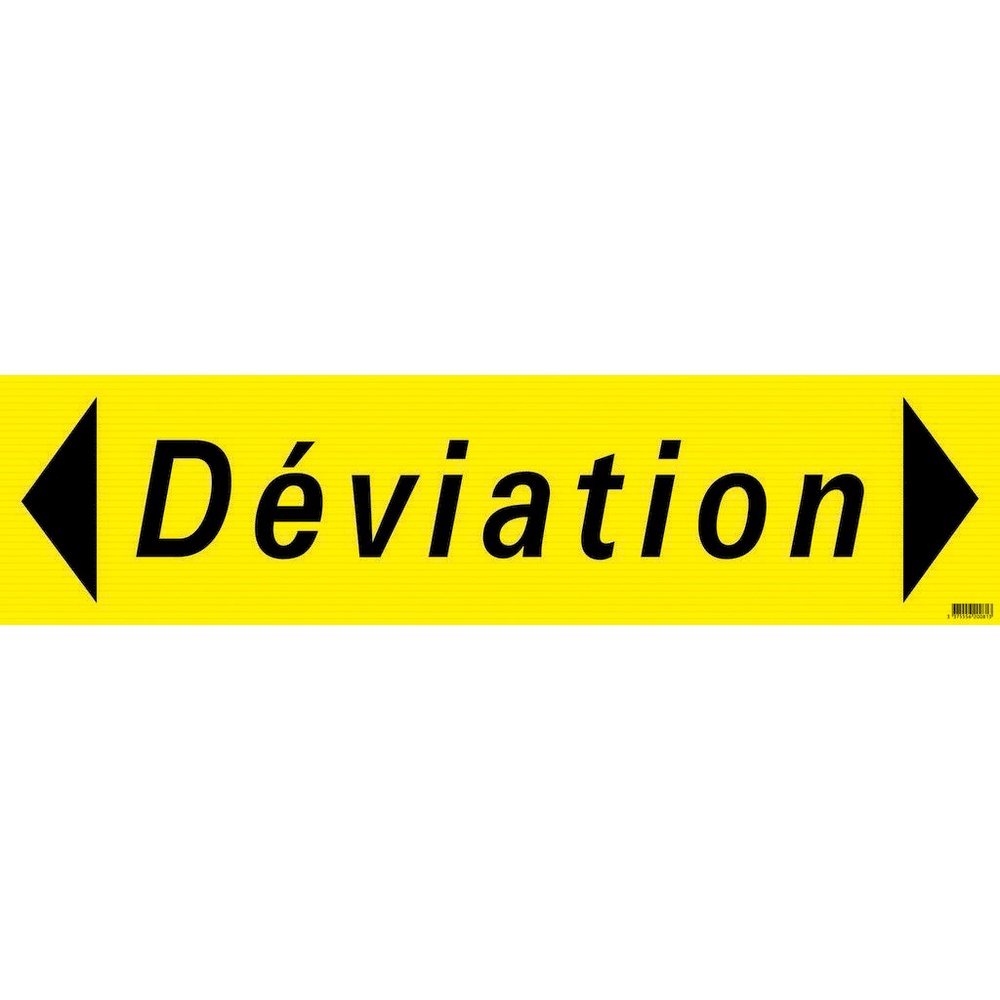 PANNEAU DE DEVIATION EN PP ALVEOLAIRE 800X200mm TALIAPLAST - 620081