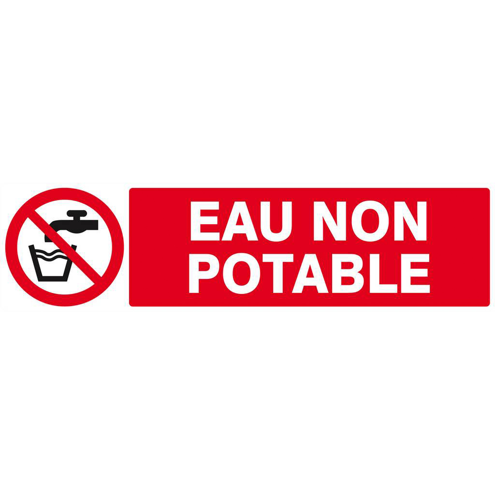 Panneau rigide EAU NON POTABLE 200x52mm TALIAPLAST - 620214