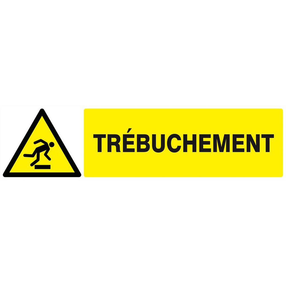 Panneau rigide DANGER, TREBUCHEMENT 200x52mm TALIAPLAST - 620328