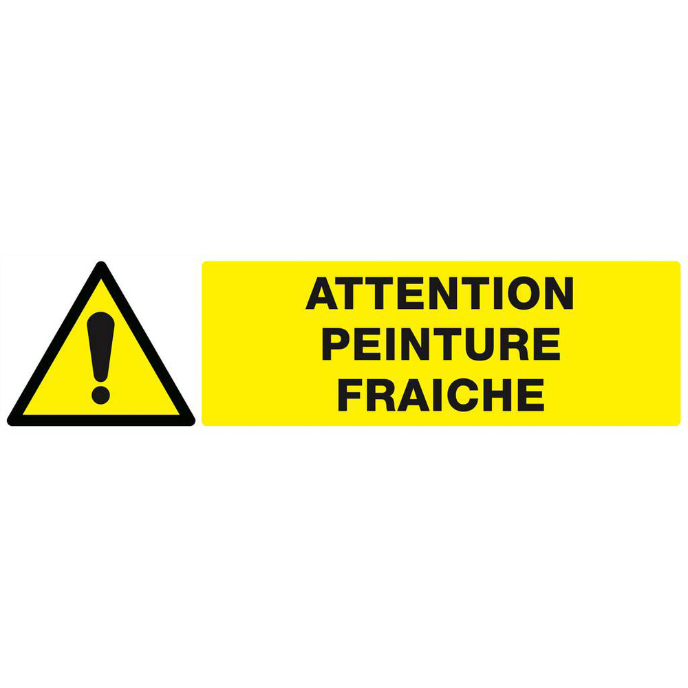Panneau rigide ATTENTION PEINTURE FRAICHE 200x52mm TALIAPLAST - 620334