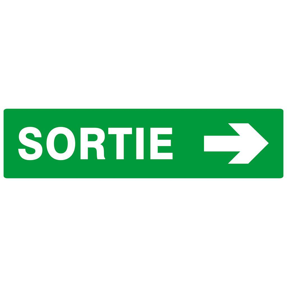 SORTIE FLECHE A DROITE 200x52mm TALIAPLAST - 620417