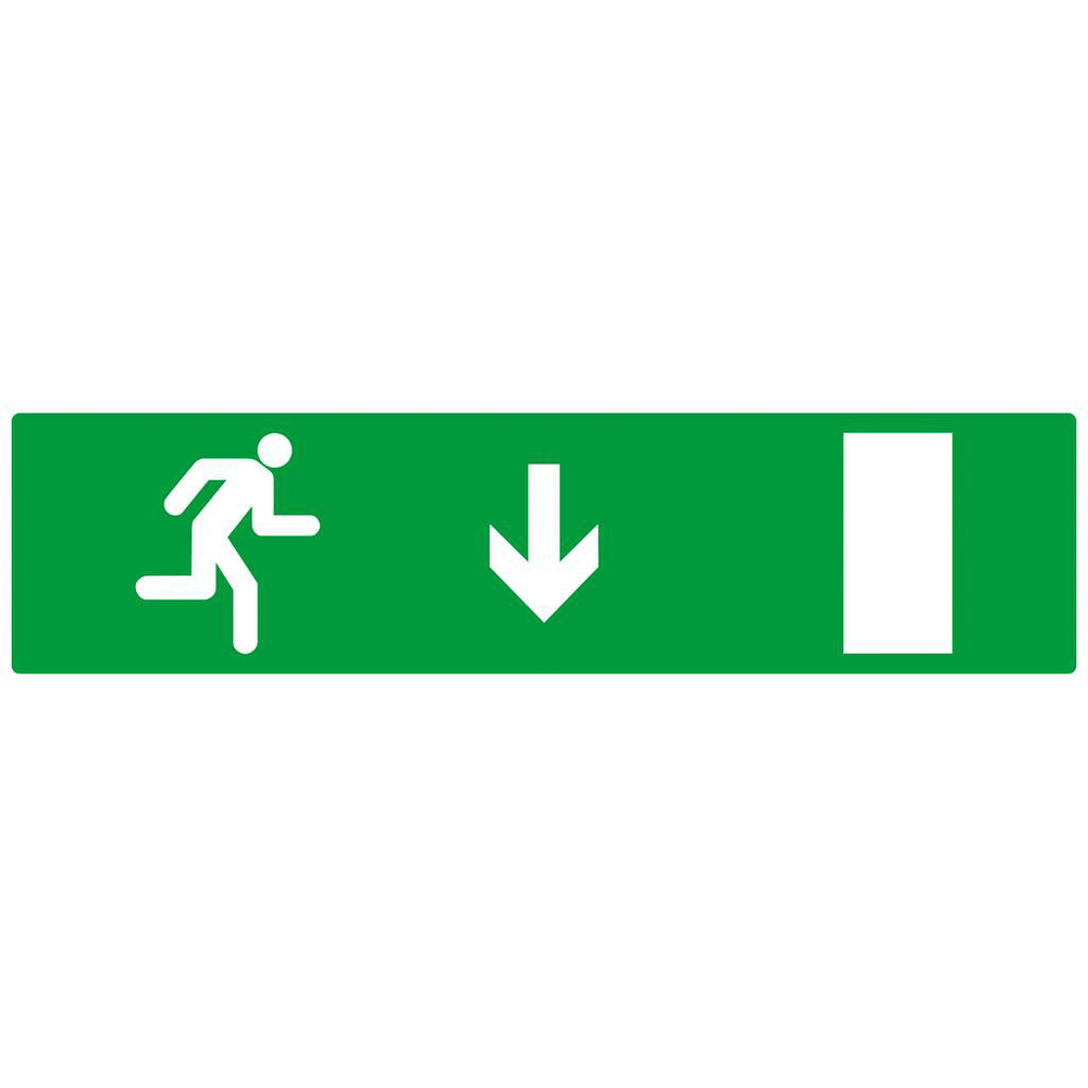 EVACUATION SORTIE BAS DROITE 200x52mm TALIAPLAST - 620426
