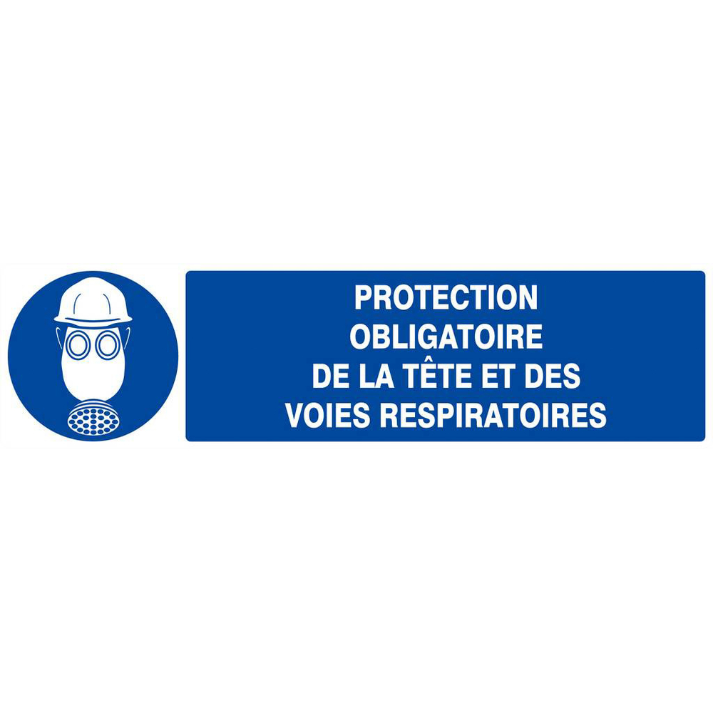 PROTECTION OBLIGAT. TETE/VOIES RESPIRATOIRES 200x52mm TALIAPLAST - 620506