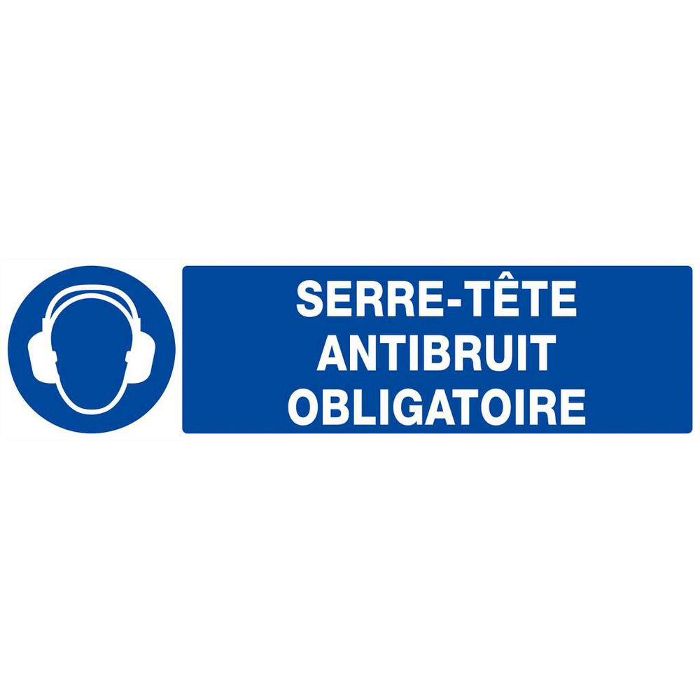SERRE-TETE ANTIBRUIT OBLIGATOIRE 200x52mm TALIAPLAST - 620509