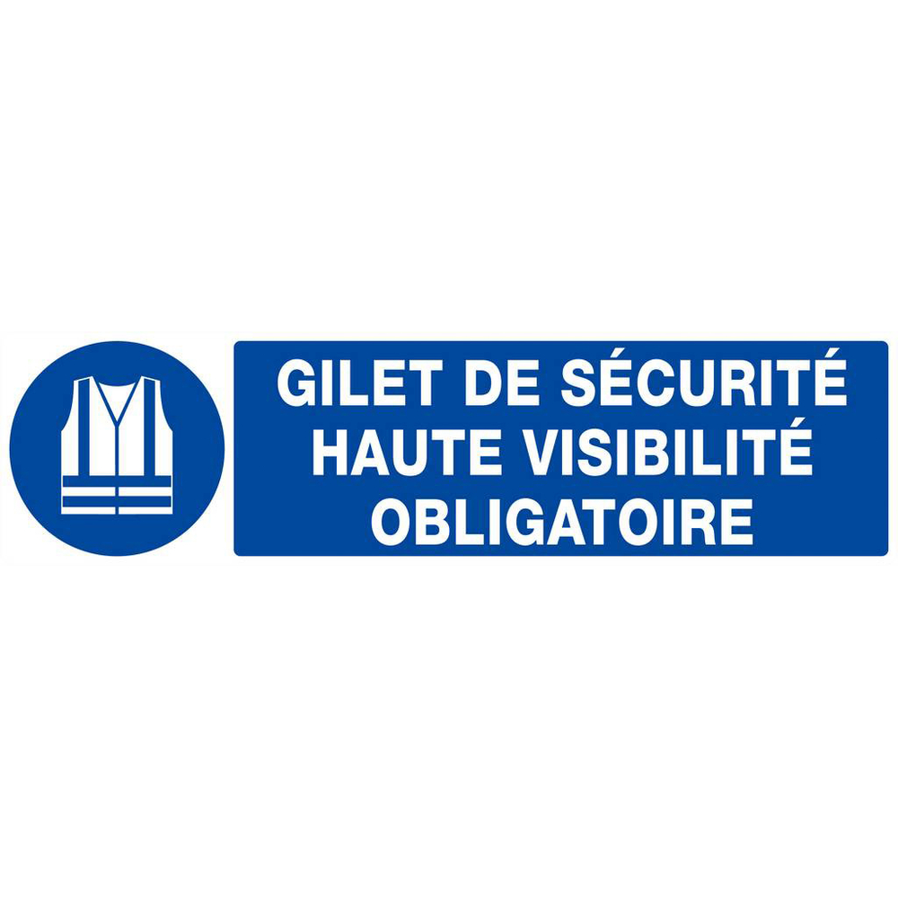 GILET DE SECURITE HAUTE VISIBILITE OBLIGAT. 200x52mm TALIAPLAST - 620513