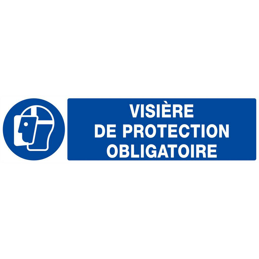 VISIERE DE PROTECTION OBLIGATOIRE 200x52mm TALIAPLAST - 620514