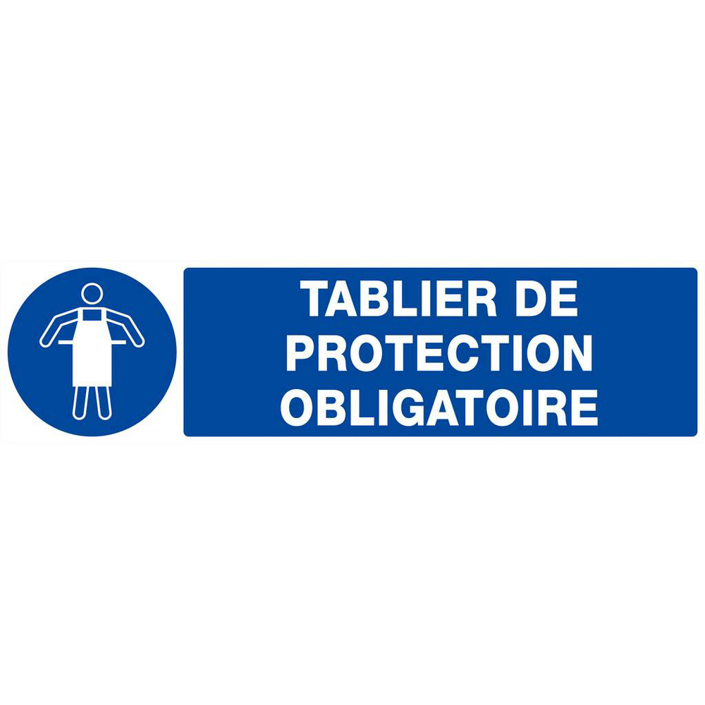 TABLIER DE PROTECTION OBLIGATOIRE 200x52mm TALIAPLAST - 620521