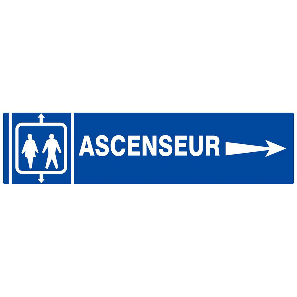 Panneau rigide ASCENSEUR FLECHE A DROITE 200x52mm TALIAPLAST - 620602