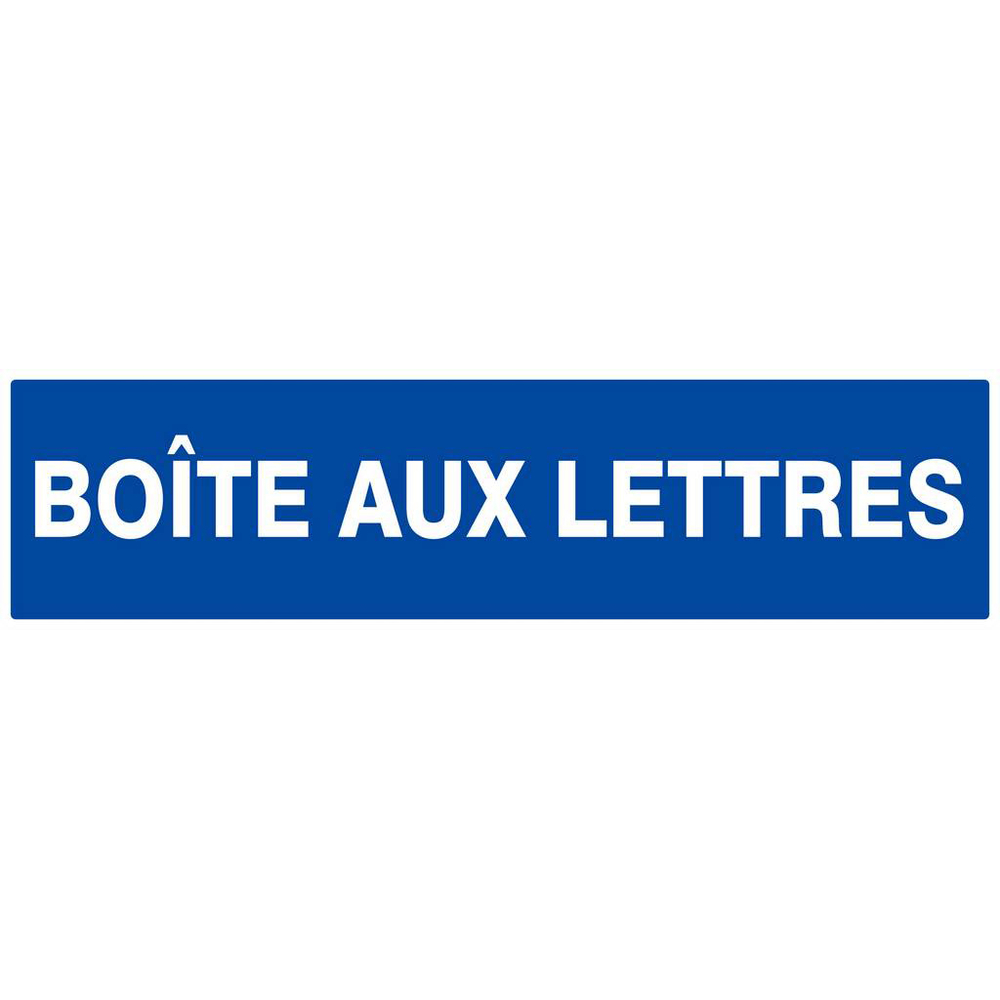 Panneau rigide BOITE AUX LETTRES 200x52mm TALIAPLAST - 620609