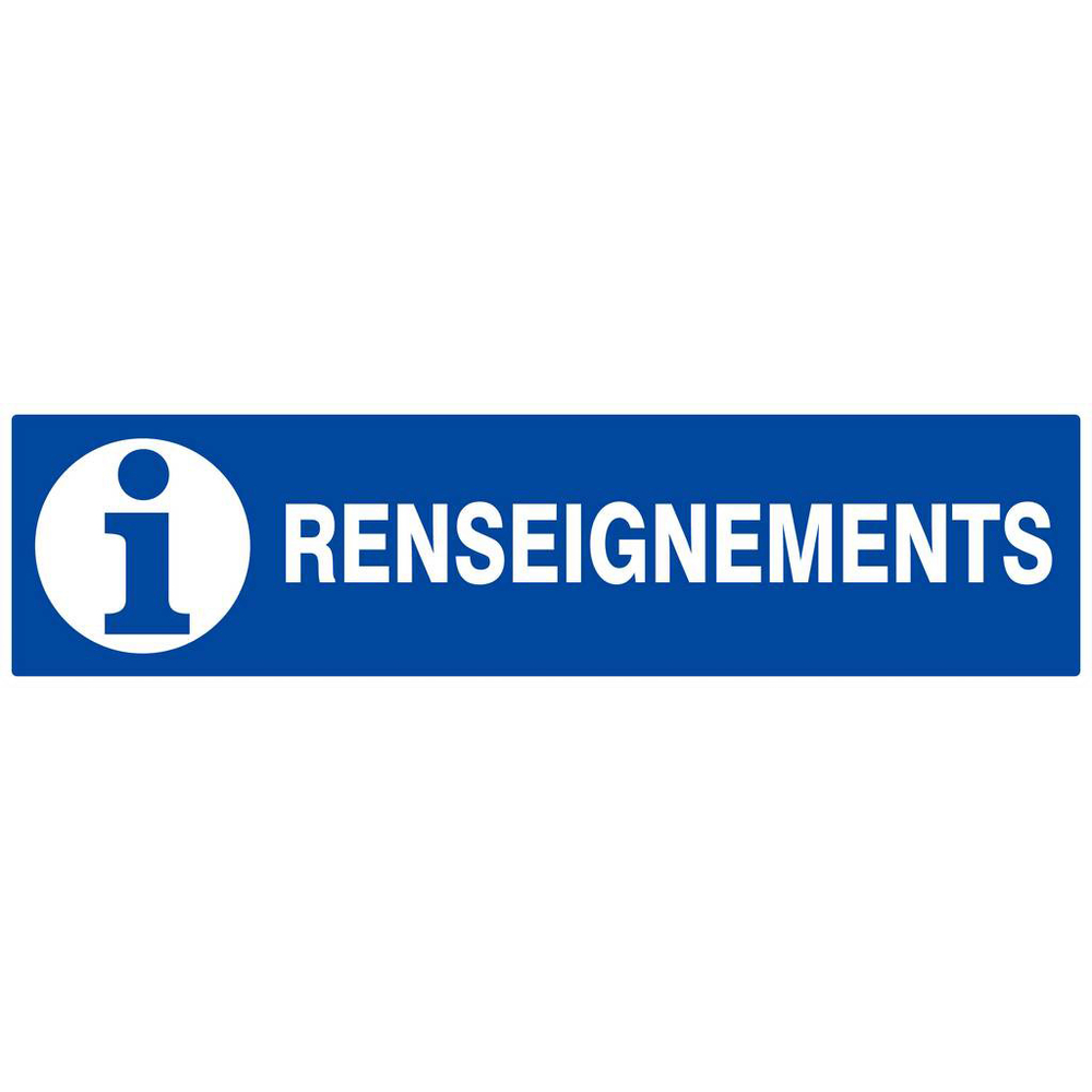 Panneau rigide RENSEIGNEMENTS 200x52mm TALIAPLAST - 620626