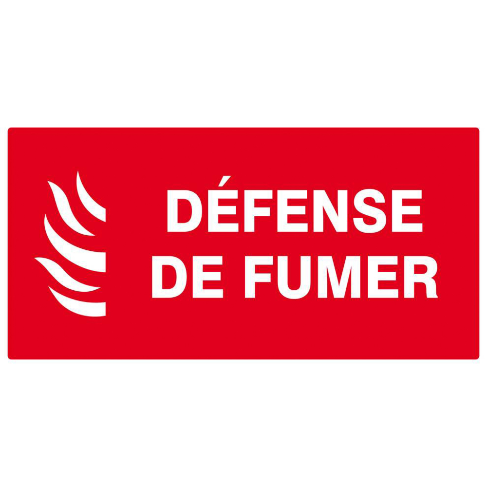DEFENSE DE FUMER (INCENDIE) 330x200mm TALIAPLAST - 621118