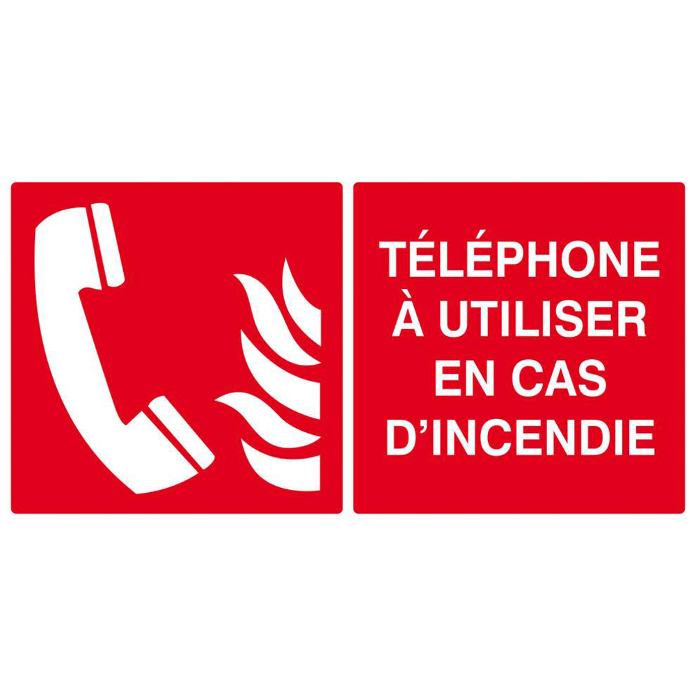 TELEPHONE A UTILISER EN CAS D'INCENDIE 330x200mm TALIAPLAST - 621126