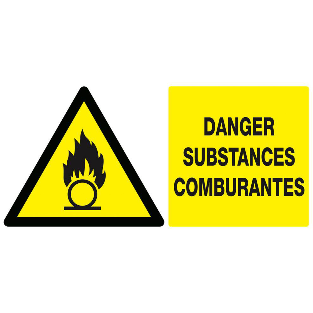Panneau rigide DANGER, SUBSTANCES COMBURANTES 330x200mm TALIAPLAST - 621313