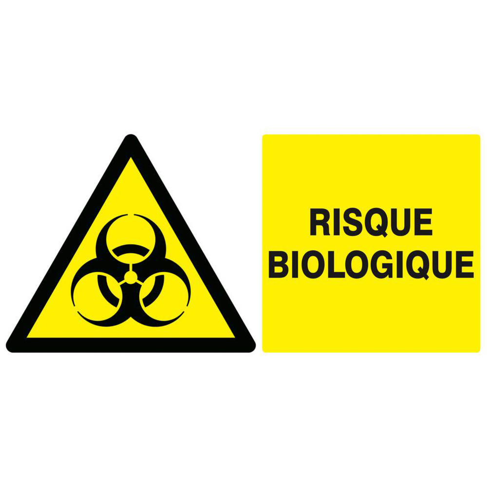 Panneau rigide DANGER, RISQUE BIOLOGIQUE 330X200mm TALIAPLAST - 621317