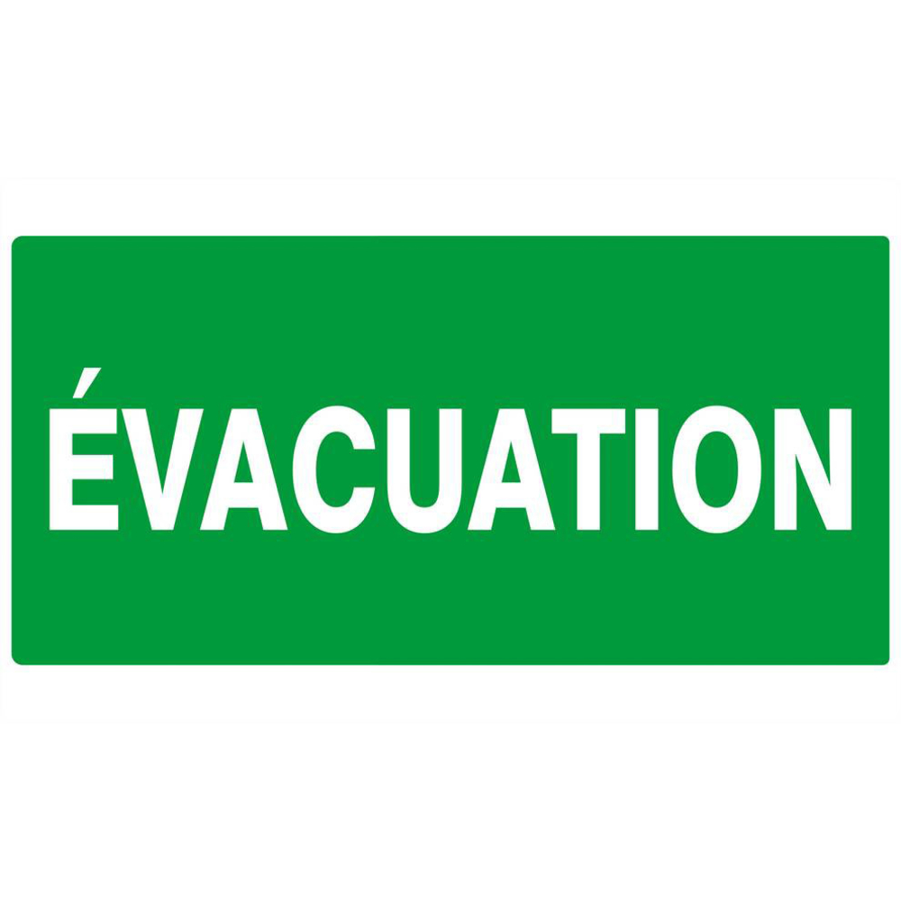 EVACUATION 330x200mm TALIAPLAST - 621403