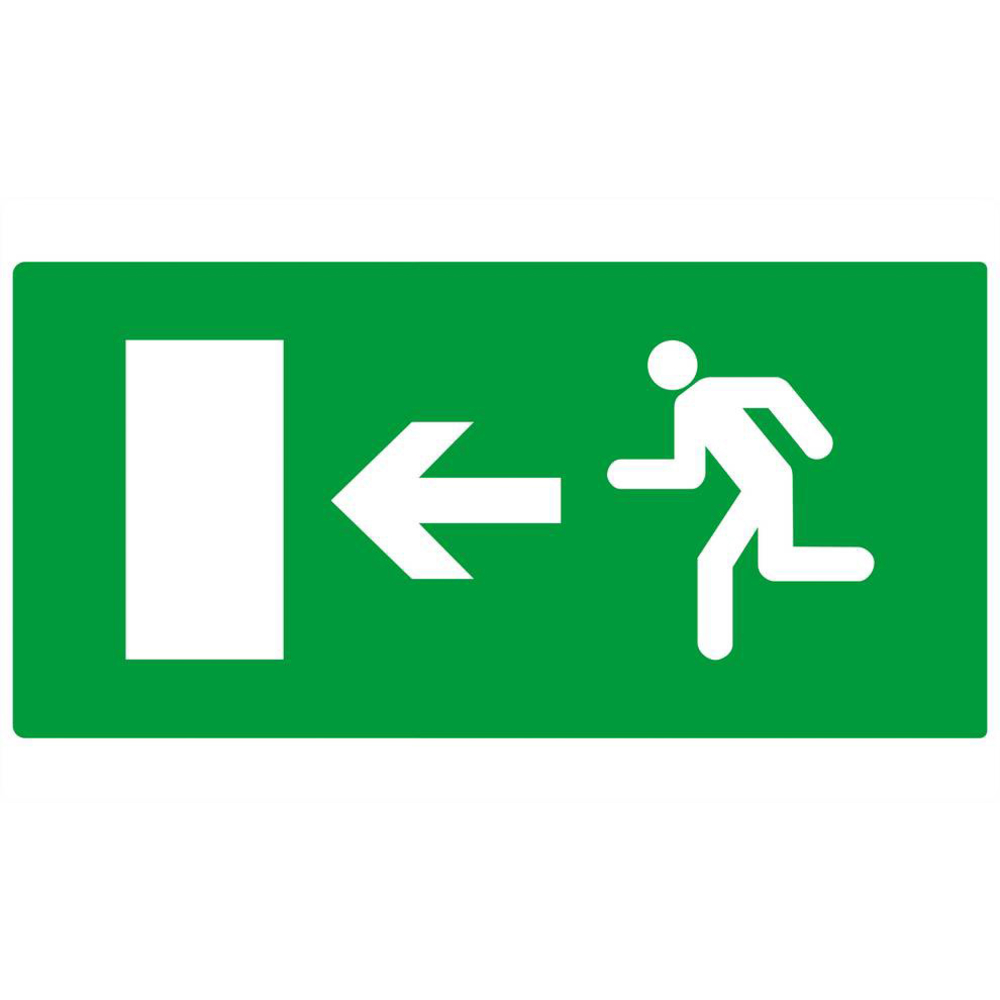 EVACUATION VERS SORTIE GAUCHE 330x200mm TALIAPLAST - 621424