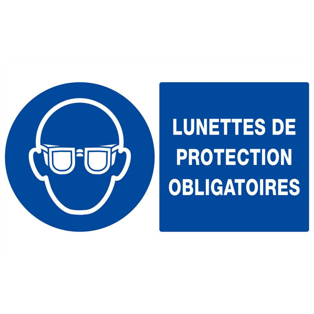LUNETTES DE PROTECTION OBLIGATOIRES 330x200mm TALIAPLAST - 621507