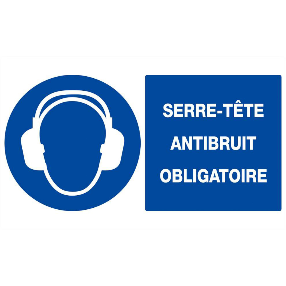SERRE-TETE ANTIBRUIT OBLIGATOIRE 330x200mm TALIAPLAST - 621509