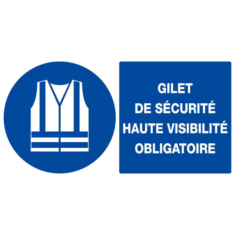 GILET DE SECURITE HAUTE VISIBILITE OBLIGAT. 330x200mm TALIAPLAST - 621513