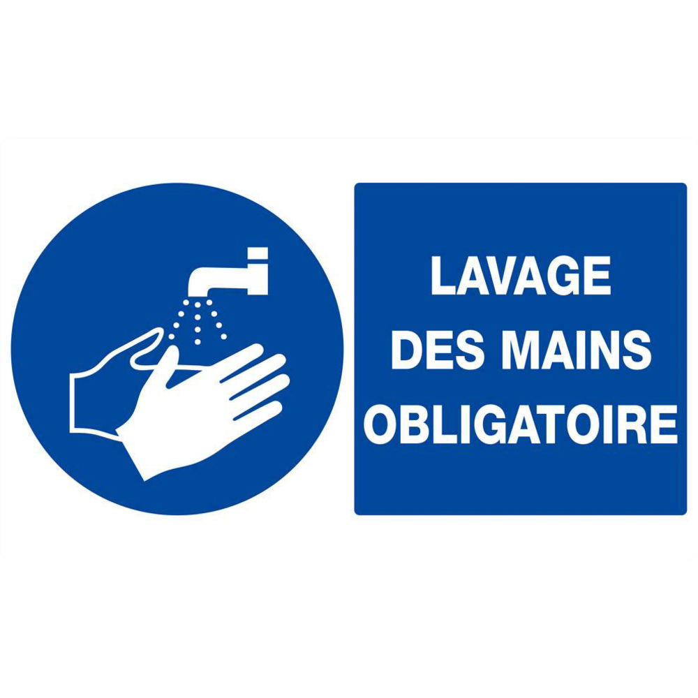 LAVAGE DES MAINS OBLIGATOIRE 330x200mm TALIAPLAST - 621520