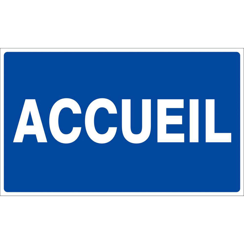 Panneau rigide ACCUEIL 330x200mm TALIAPLAST - 621623