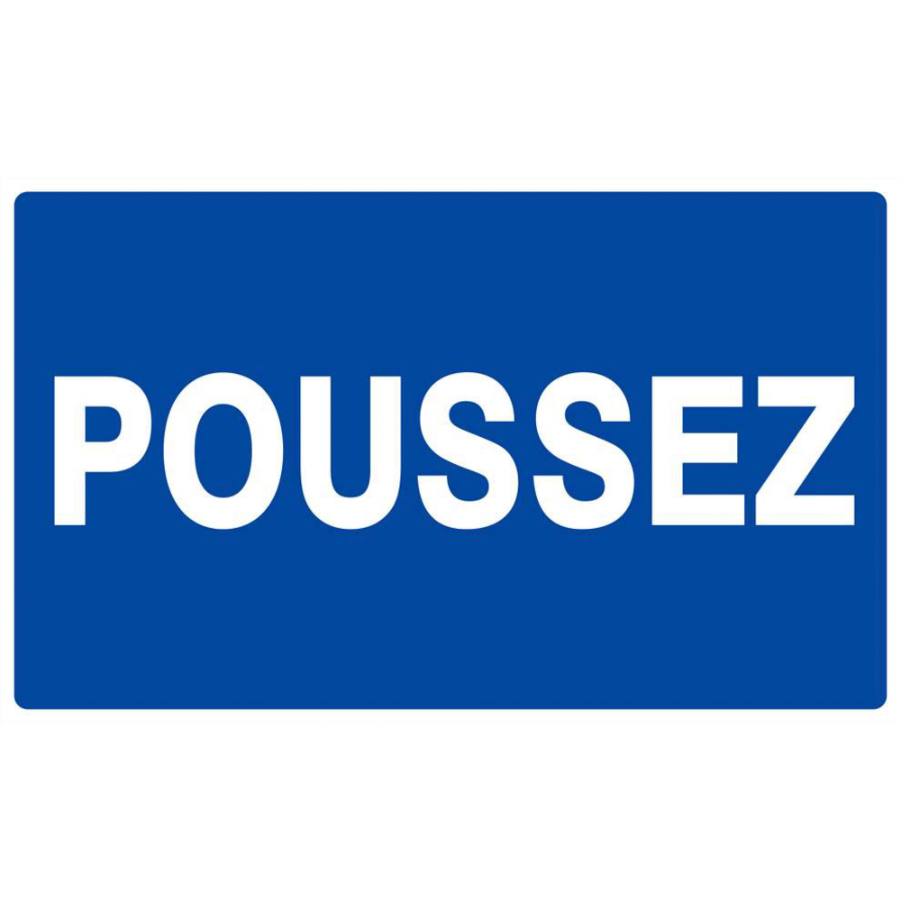 Panneau rigide POUSSEZ 330x200mm TALIAPLAST - 621642