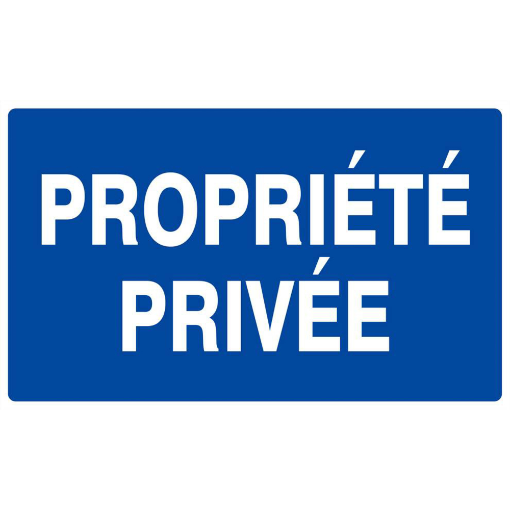 Panneau rigide PROPRIETE PRIVEE 330x200mm TALIAPLAST - 621643