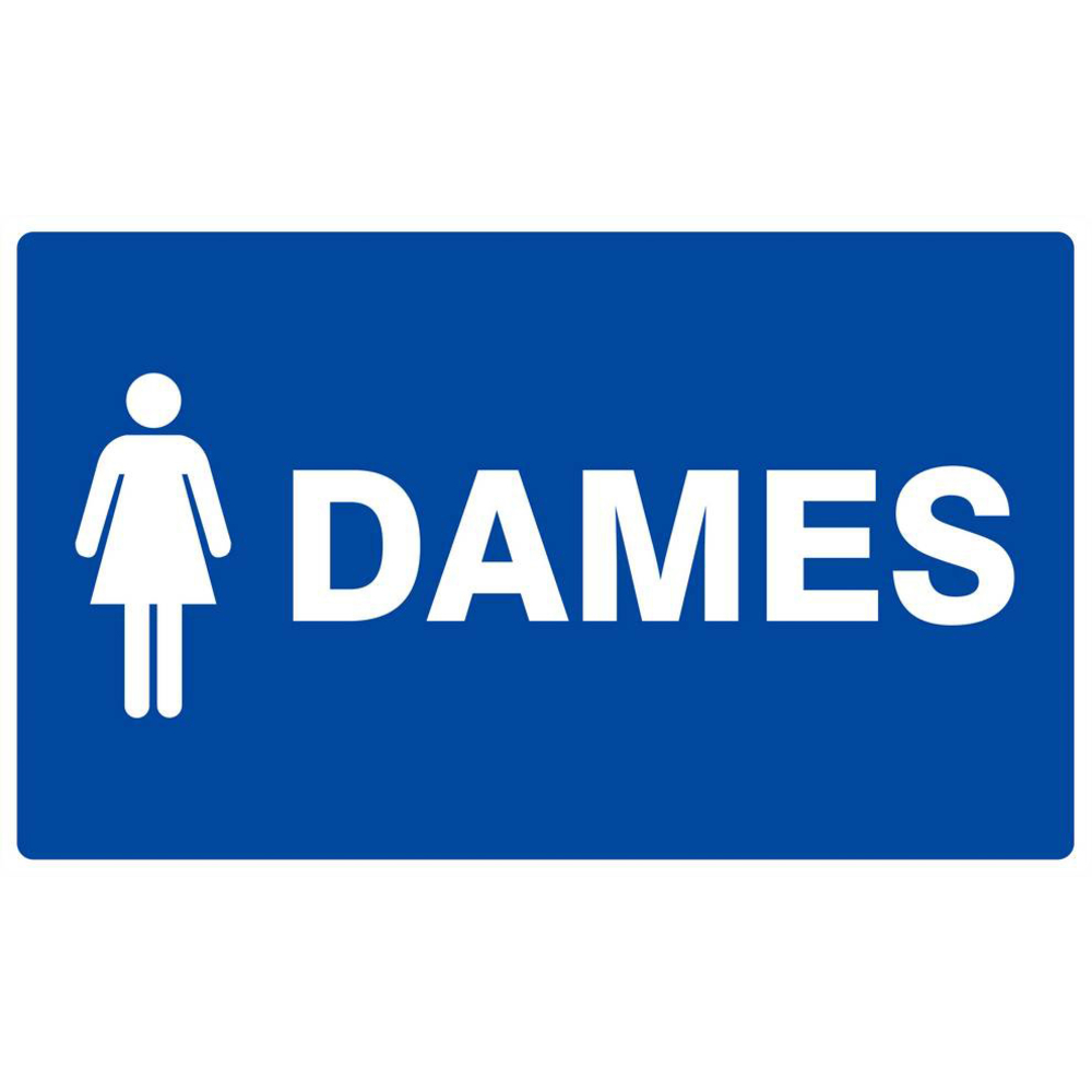 Panneau rigide TOILETTES DAMES 330x200mm TALIAPLAST - 621647