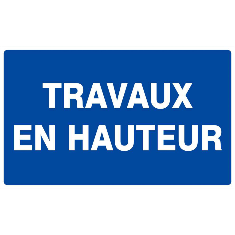 Panneau rigide TRAVAUX EN HAUTEUR 330x200mm TALIAPLAST - 621650