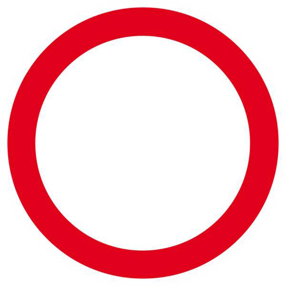 Panneau rigide INTERDIT A TOUT VEHICULE D.300mm TALIAPLAST - 622222