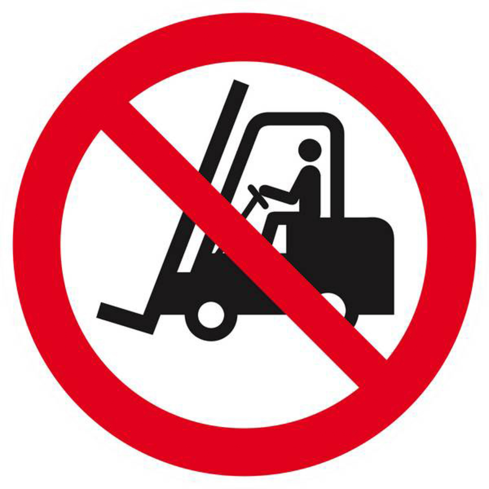 Panneau rigide INTERDIT AUX VEHICULES INDUSTRIELS D.300mm TALIAPLAST - 622248