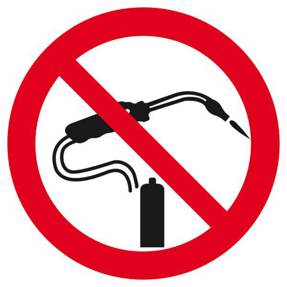 Panneau rigide INTERDICTION DE SOUDER D.300mm TALIAPLAST - 622250